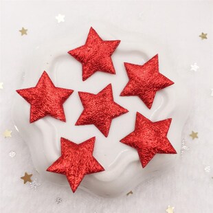 200pcs 20mm Padded Cloth Pretty Mini Star Appliques Wedding