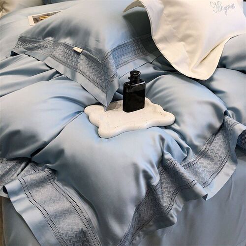 High-end 100 Lanjing Tencel Four-piece Light Luxury Style Ic