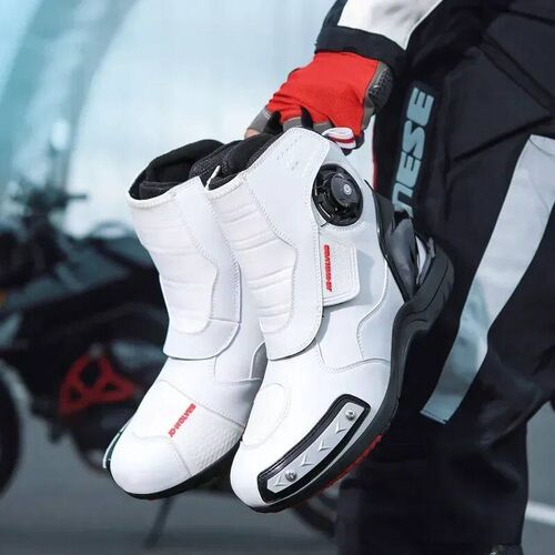 Motorcycle Boots Men Racing Shoes for Riding Breathable Moto