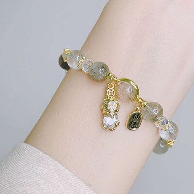 Lucky Pixiu Natural Crystal Pixiu Brlet Citrine Nafu Color H