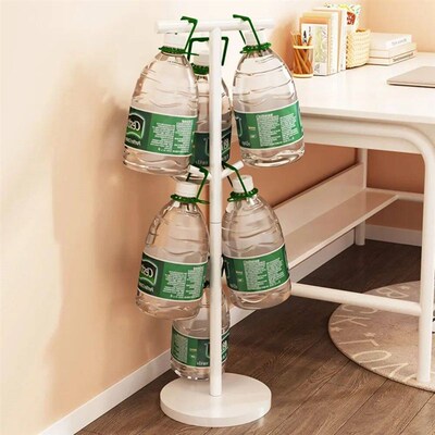 BookBag Storage Rack Single Rod Desk Side Hanging Shelf Floo