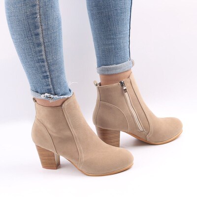 Hot Autumn Winter Women Boots Solid European Ladies shoes  b
