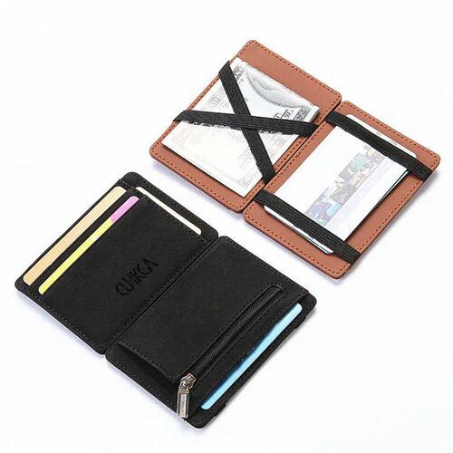 New Fahion Slim Men Leather Magic Wallet Deigner Credit Car