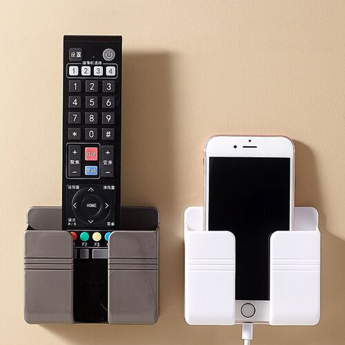 Punch Free Wall Mounted Organizer Storage Box Remote Control