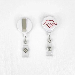 Reel Retractable 1PCS Name Badge Lanyard Tag Cartoon