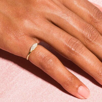 Minimalist Women's Stacking Rings rendy Dainty Zirconia