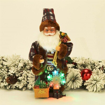2021 New Year Electric Santa Claus Christmas Ornament Funny