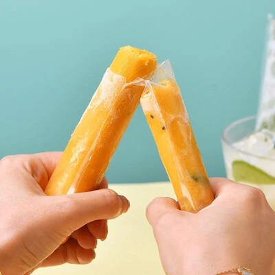 Summer Disposable Ice Popsicle Bags for DIY Ice Cream Pops F