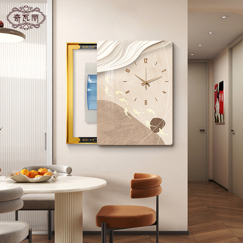 时来运转电表箱装饰画竖版奶油风遮挡配电箱总开关盒挂画202新款,家居饰品,现代装饰画,淘宝优惠券,粉丝福利购,淘宝优惠卷