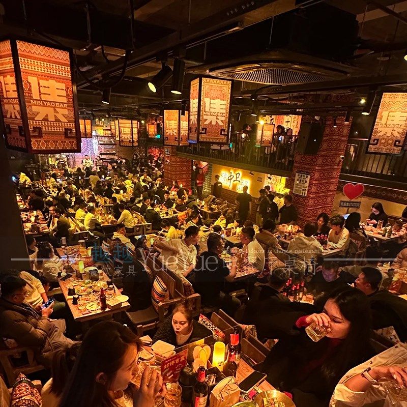 民谣集桌椅民谣酒吧桌子烧烤酒馆桌椅老榆木实木卡座沙发民谣桌椅,住宅家具,实木餐桌,淘宝优惠券,粉丝福利购,淘宝优惠卷