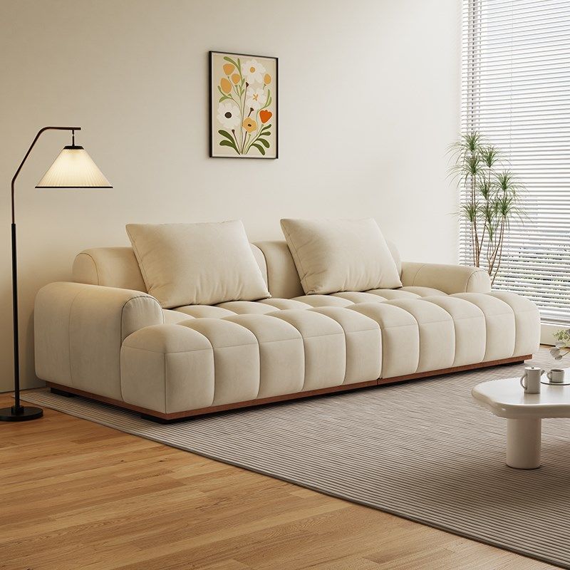 奶油风小户型客厅直排布艺沙发设计师款创意泡芙模块沙发202新款,住宅家具,布艺沙发,淘宝优惠券,粉丝福利购,淘宝优惠卷