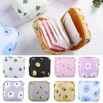 Tampon Storage Bag Sanitary Pad Women Napkin Towel Cosmetic