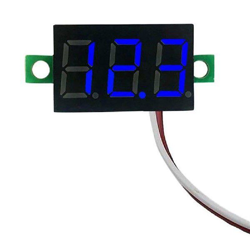 2 Wires DC Volt Meter LED Display 0.28 Inch Digital Voltage