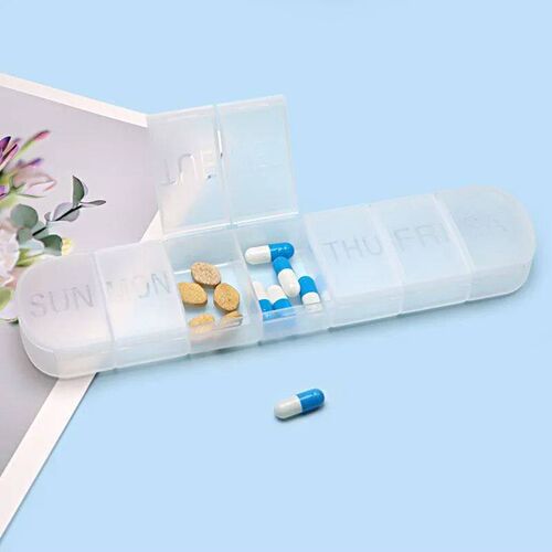 7 Days Weekly Pillbox Tablet Holder Medicine Storage Case Dr