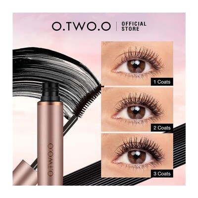 O.TWO.O Black Mascara Lengthens Eyelashes Waterproof