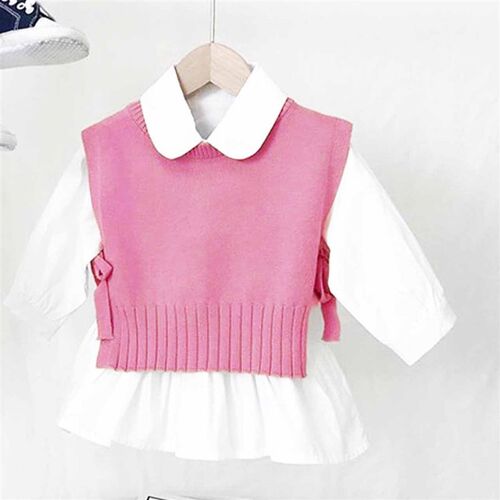 Spring Autumn Baby Girls Sweet Candy Color  Knitting Sweater