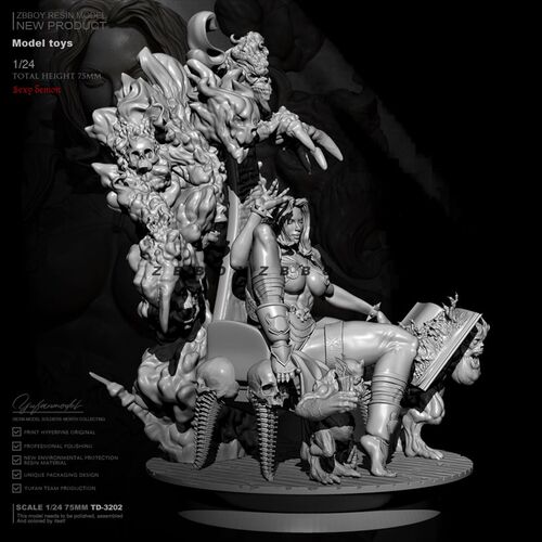 1/24 Resin model kits figure beauty colorless and self-assem
