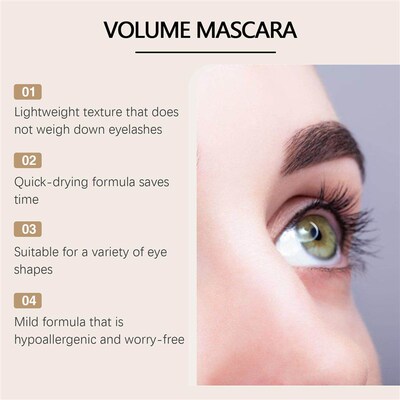 ZEPHOCO Volumizing and Lengthening Mascara - Natural, Smudge