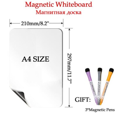 Magnetic Whiteboard Fridge Magnet Stickers Dry Erase Planner