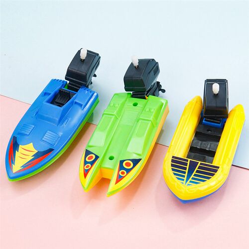 Kids Toy Speed Boat Ship Wind Up Clockwork Toys Floating Wat