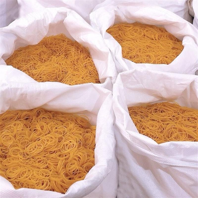一斤起批包邮皮筋橡皮筋高弹力无油黄色橡胶圈耐拉皮圈高弹性
