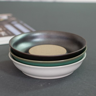 干泡盘壶承茶托功夫茶具 粗陶茶承 手工仿古干泡台壶托茶道零配