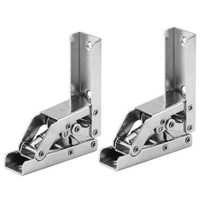 2PCS Self-Locking Folding Hinge Table Leg Bracket 90/180
