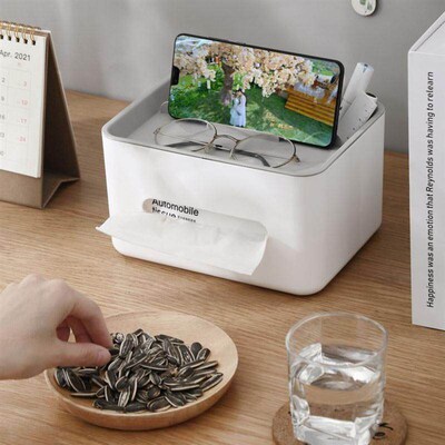 Tissue Storage Box Napkin Holder Living Room Organizer Box