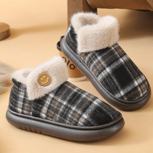 Cotton Slippers With Heel For Men, Thick Soles For Home, War