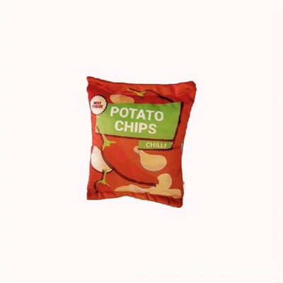 Funny Dog Toys Crisps Plush Filled Pets Squeaky Chew Toy