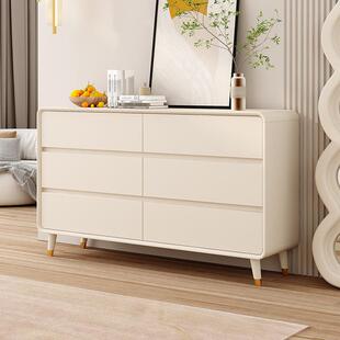轻奢奶油斗柜卧室现代简约收纳柜客厅抽屉柜五斗六斗组合储物柜子