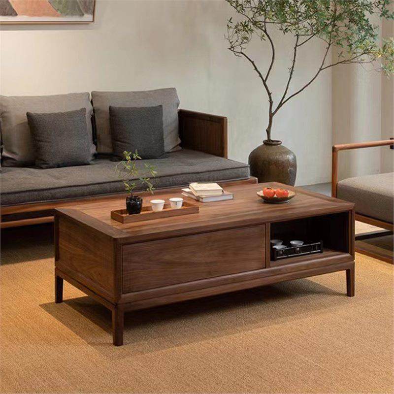 新中式茶几黑胡桃实木方形茶桌茶台茶几桌组合客厅小户型,鲜花速递/花卉仿真/绿植园艺,割草机/草坪机,淘宝优惠券,粉丝福利购,淘宝优惠卷