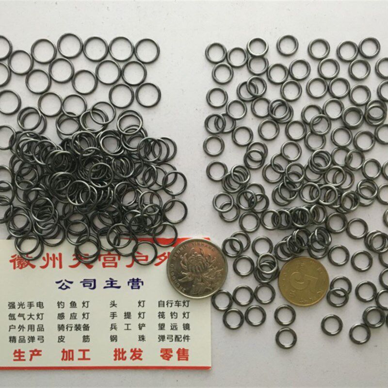 黑色圆环无缝铜环内径6mm8mm合金小铁环小圆圈环连接环配件闭口环