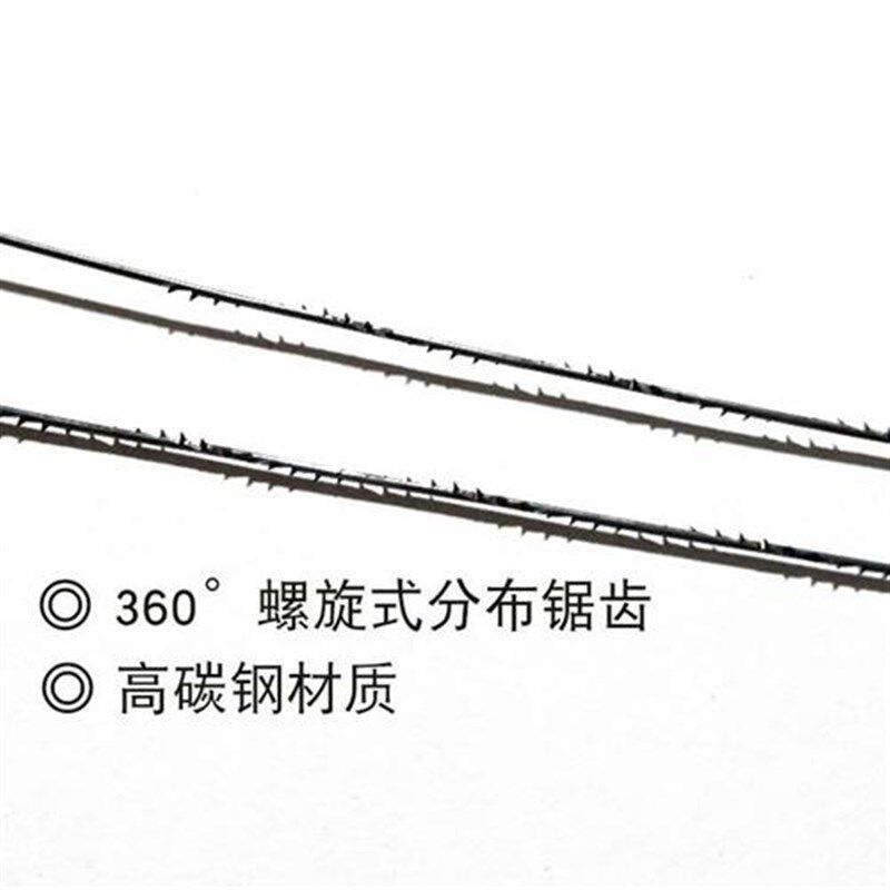 钢丝锯条手动螺旋分布四面锯齿木工线万用特易锐拉花工具机踞齿