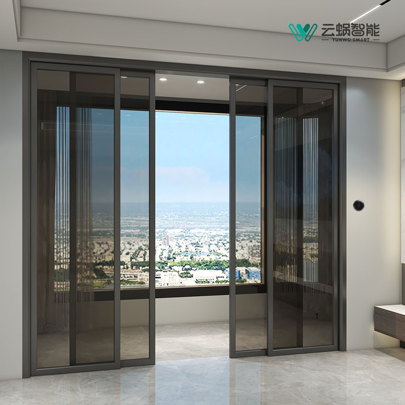 云蜗智能磁悬浮联动自动门重叠感应门电动玻璃平移门极窄吊轨门机,全屋定制,开门机,淘宝优惠券,粉丝福利购,淘宝优惠卷