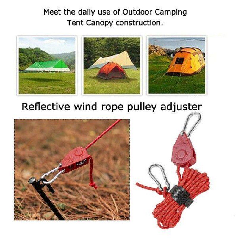 Tent Fastener Rope Adjustable Canopy Hanger Rope Windproof - 实物图