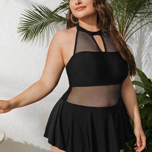 Women Swimsuit big fat Plus Size 3XL Swimwear Bikini ladies