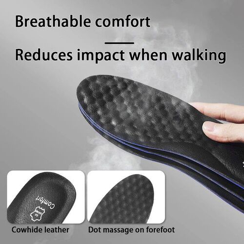 leather breathable inole Arch upport orthopedic inole Shock