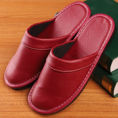 Laps Four-leather Slippers Locker Room Slippers Men Couples
