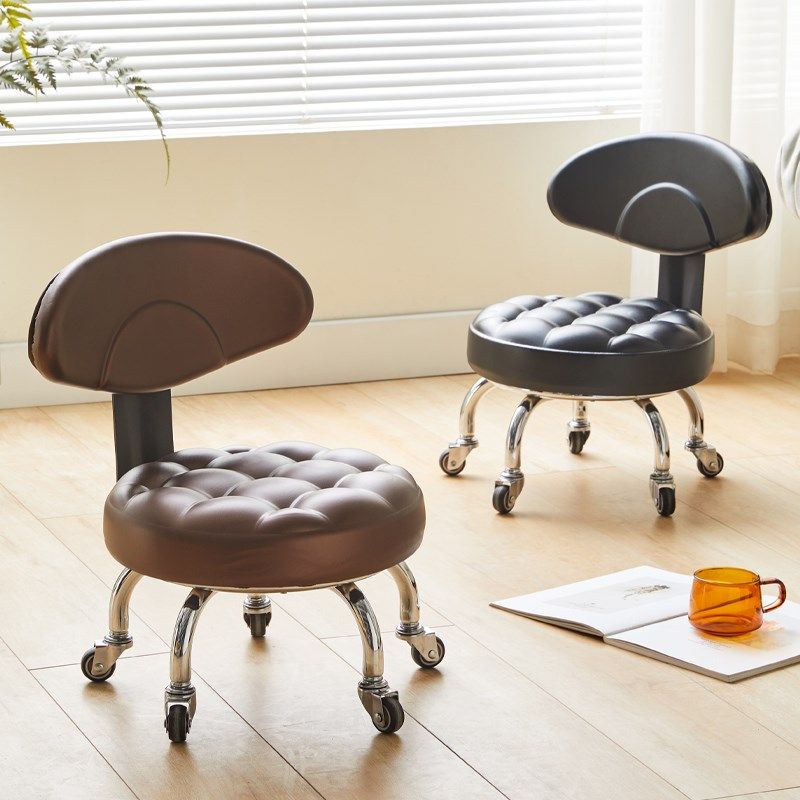 万向轮小家用滑轮矮靠背带轮换鞋凳带娃客厅美缝擦地椅子,住宅家具,万向轮凳,淘宝优惠券,粉丝福利购,淘宝优惠卷