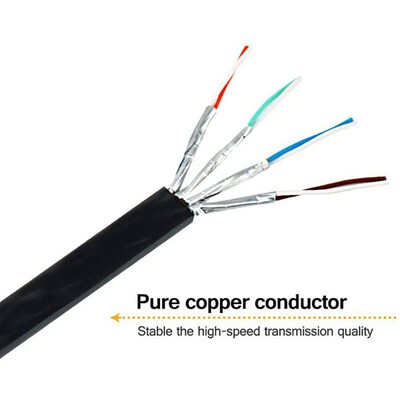 Cat 7 Shielded Ethernet RJ45 Network Cable Cat7 Flat Etherne
