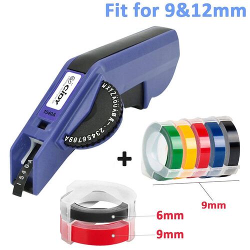Cidy 1540B label maker manual add 7 tape for 9/12 mm 3D Embo
