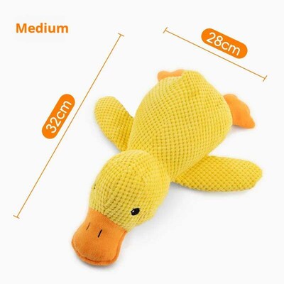 Dog toy plush companion sleeping duck bite resistant teeth