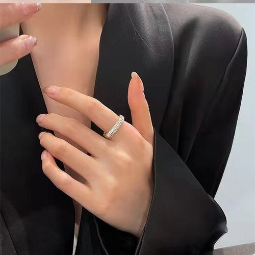 Galaxy Surround Full Diamond Ring Womens Personalized Light