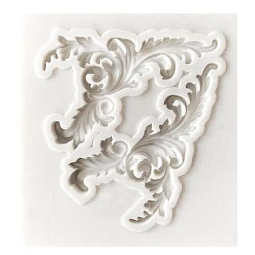 DIY Sugar Craft Frame Border silicone mold Scroll Relief Fon