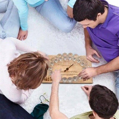 Parties Drinking Game Roulette Wooden Game Night Wheel Fun