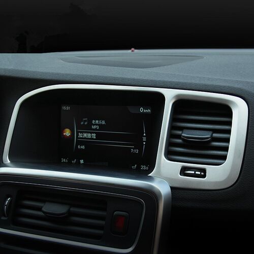 Car Styling Console Navigation Frame Decorative Cover Trim F