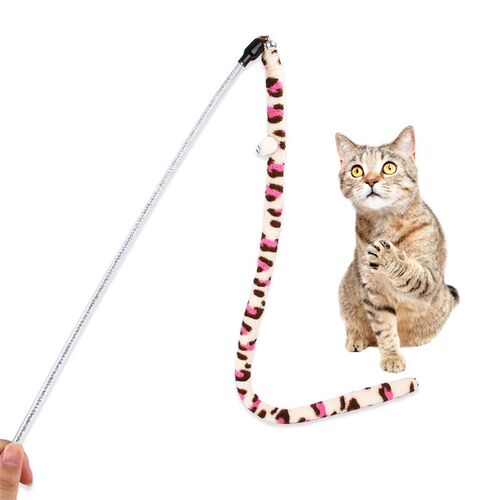 1PC Funny Playing Simulation Snake Teaser Wand For Cat Pet C
