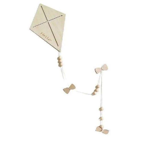 Creative Kite Pendant Decor Wooden Nordic Style Household