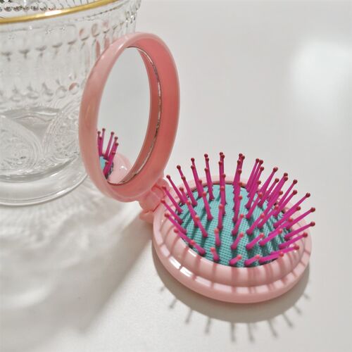 New girl powder compact portable air bag comb round hair